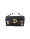 Balmain Smooth Leather B-buzz 24 Bag In Black