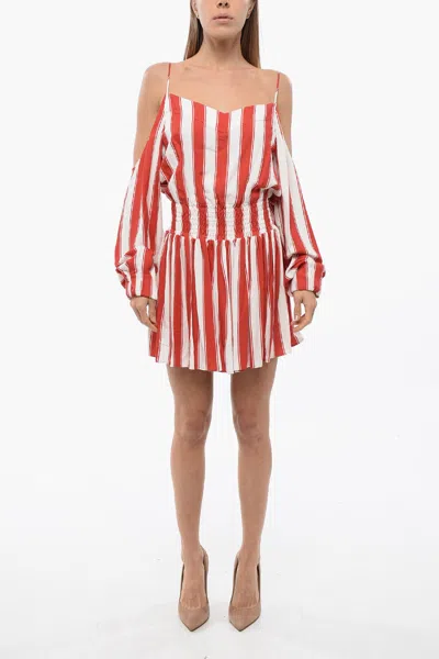 Balmain Woman Mini Dress Red Size 6 Viscose