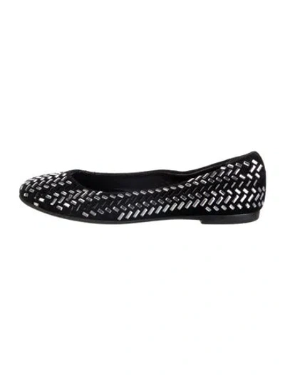 Pre-owned Balmain Babies' Ballet Flats In Black