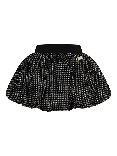 Balmain Kids' Balloon Skirt In Black