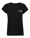 Balmain Cf1ef010bb01 Woman T-shirt Black Size L Cotton