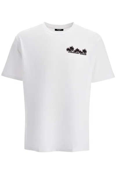 Balmain Club T Shirt In White