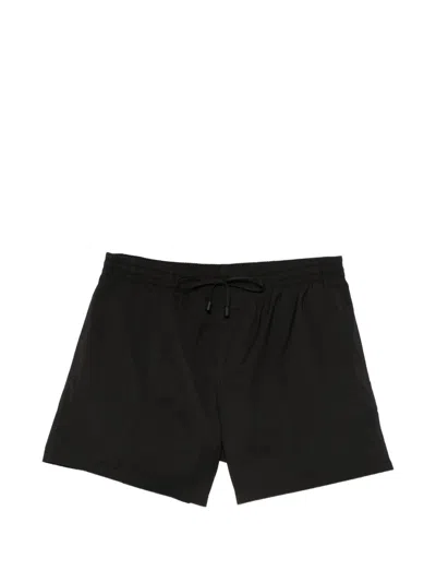 Balmain Drawstring-fastening Swim Shorts In Black