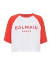 Balmain Logo Printed T In Red