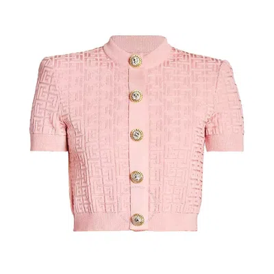 BALMAIN BALMAIN BALMAIN PB LABYRINTH KNIT CARDIGAN