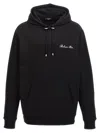 Balmain Signature Hooded Sweatshirt In Black