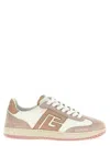 Balmain Swan Sneakers Low-top Rubber Sole In Pink