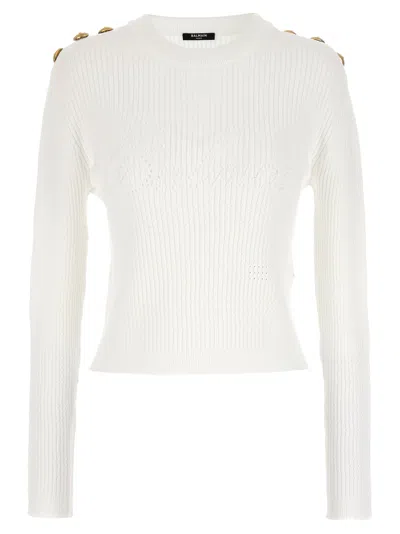 Balmain Logo In White