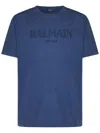 Balmain Logo Embroidered T-shirt