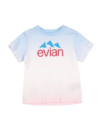 Balmain Babies'   X Evian Toddler Boy T-shirt Light Blue Size 6 Cotton In Multi