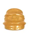 Balmain Bamboo-shaped Gold Bracelet In Brown