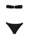 Balmain Bandeau Bikini In Black