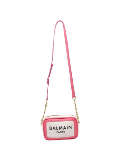Pre-owned Balmain B-army 18 Camera Bag In Pink