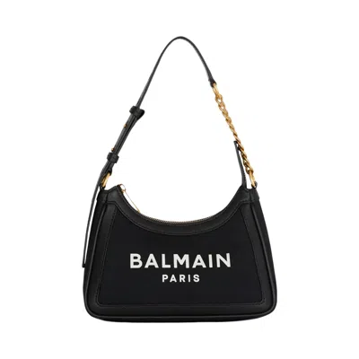 Pre-owned Balmain B-army Shoulder Canvas/leather Bag 'black' | Men's Size Onesize