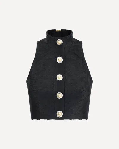 BALMAIN BAROQUE CROP TOP