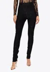Balmain Baroque Jacquard Leggings In Black