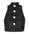 Balmain Baroque-pattern Buttoned Top