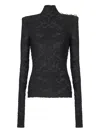 Balmain Buttoned Shoulder Sleeve Top