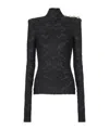 Balmain Buttoned Shoulder Sleeve Top