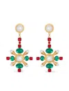 Balmain Baroque Pendant Earrings In Gold