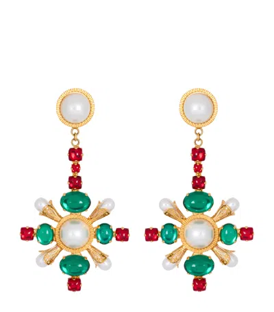 BALMAIN BAROQUE PENDANT EARRINGS