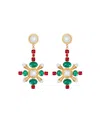 Balmain Baroque Pendant Earrings In Gold