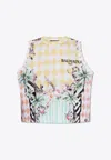 Balmain Baroque-print Tank Top In Multicolor
