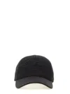 Balmain Men Baseball Hat With Logo Embroidery In Black