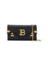Balmain Pochette B-buzz 23 In Pelle Di Vitello In Black