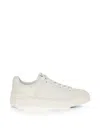 Balmain White Calf Leather Bos Taurus Athletic Sneakers