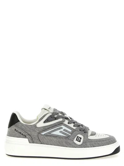 Balmain B-court Skate Sneakers In Gray