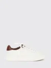 Balmain B-court プリントロゴ スムースレザー スニーカー In White