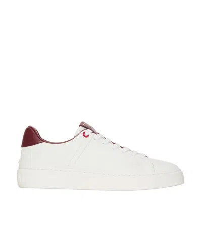BALMAIN B-COURT SMOOTH LEATHER TRAINERS