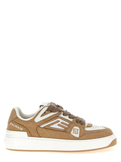 Balmain 'b-court' Sneakers In Brown