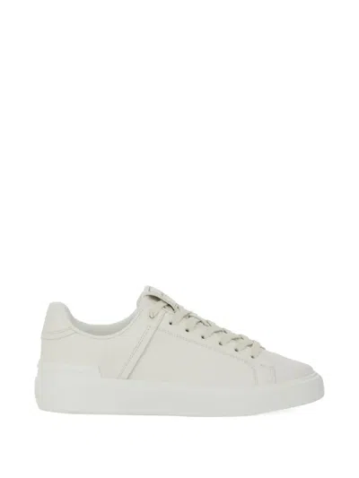 Balmain B-court Sneakers In White