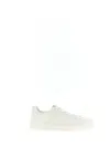 Balmain Logo-embossed Leather Sneakers In White