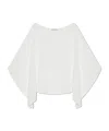 Balmain Silk Blouse In White