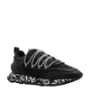 Balmain Bead-embellished Low-top Sneakers In Black