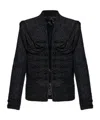 Balmain Beaded-embellished Tweed Jacket In Black