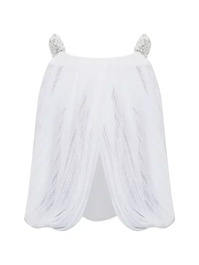 Balmain Bead-embellished Blouse In White