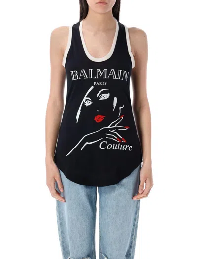 BALMAIN BALMAIN BEAUTY PRINT TANK TOP