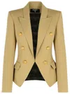 Balmain Beige Cotton Blazer Women