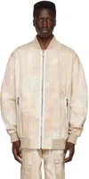 Balmain Rear Logo-print Detail Jacket In Gcc Multi-beige