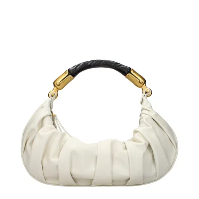 Balmain Beige Leather Handbag