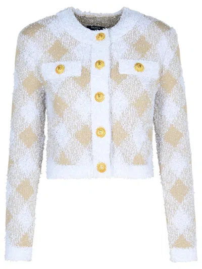 BALMAIN BALMAIN BEIGE POLYAMIDE BLEND JACKET WOMEN