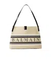 Balmain Release Shoulder Bag In Brown
