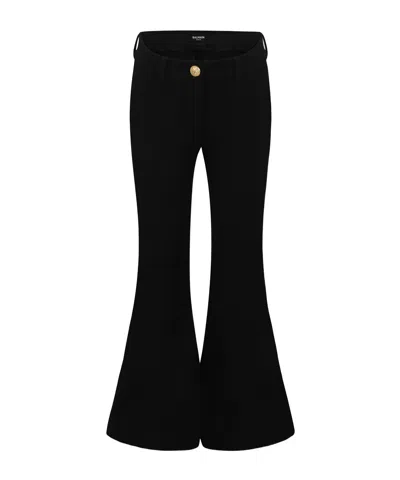 Balmain Belt-loop Casual Pants In Black