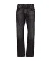 Balmain Belt Loop Jeans In Black