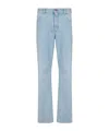 Balmain Mid-rise Straight Jeans In Blue