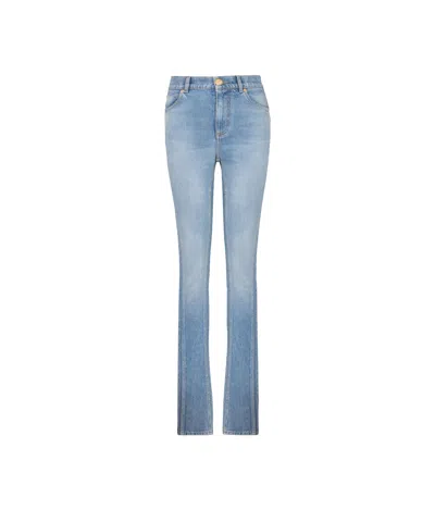 Balmain Belt-loop Jeans In Blue